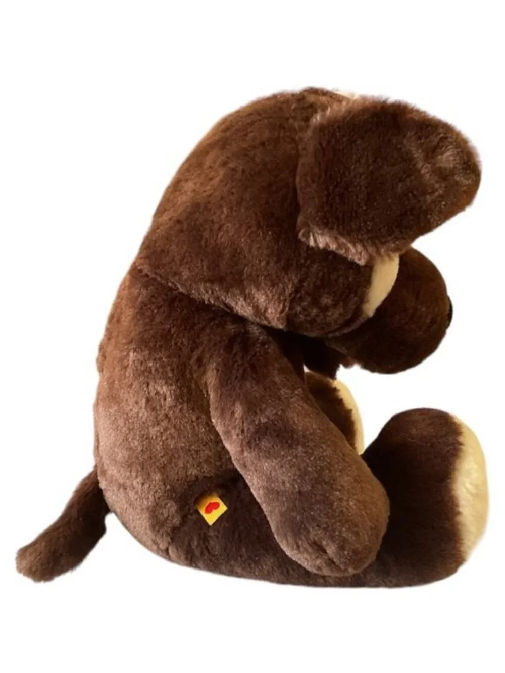 Build A Bear Lil Fudge Puppy Dog Plush Brown Cream Patch Eye Spot Retired BABW 1
